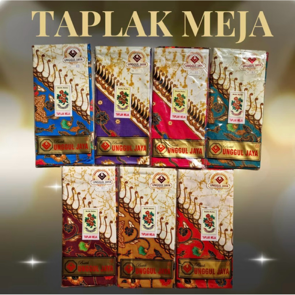 Taplak Meja Batik Bunga Seruni Unggul Jaya Halus Jumbo
