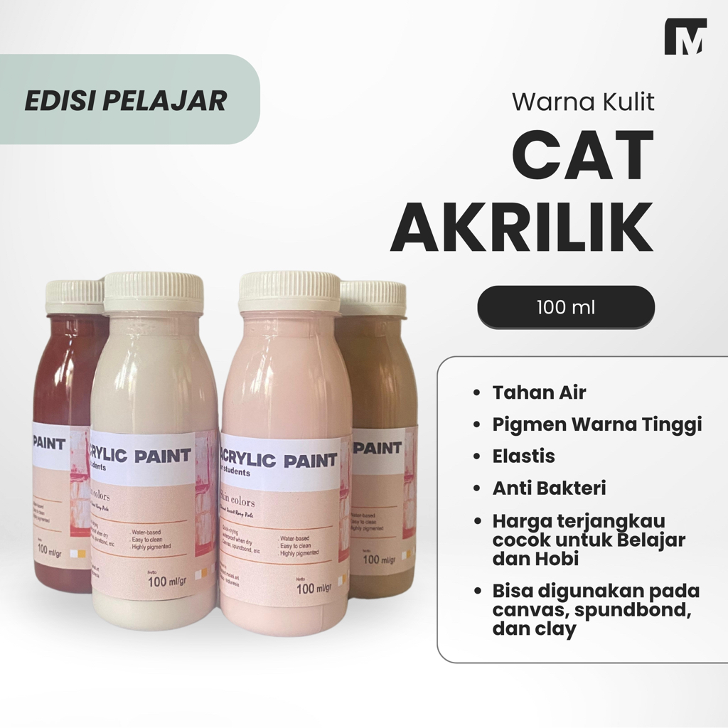 

Cat lukis/akrilik 100ml murah warna kulit/coklat
