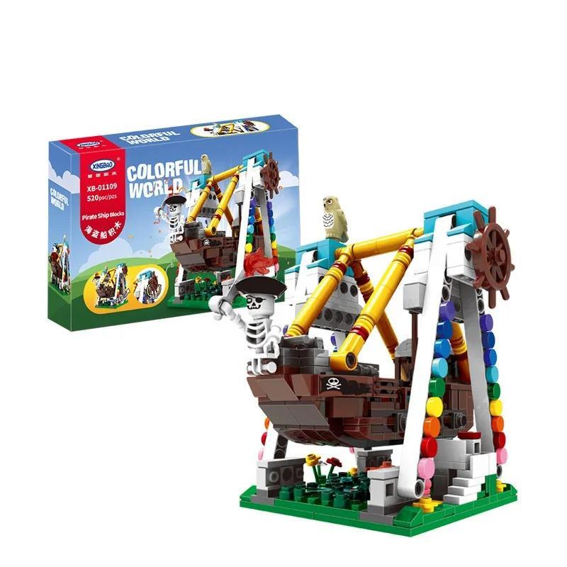 XingBao Colorful World Pirate Ship Blocks 520pcs Bricks Kids Building Blocks Set
