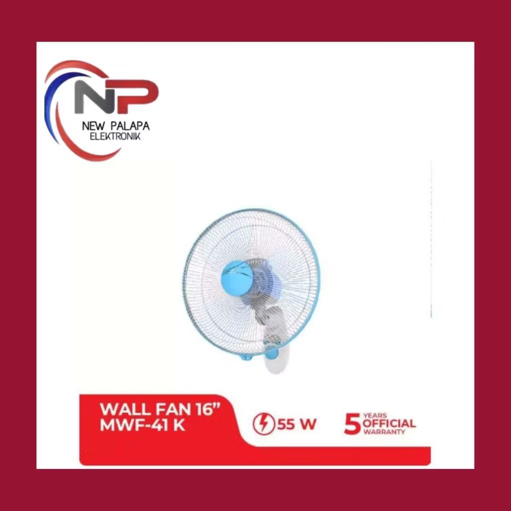MASPION WALL FAN MWF-41K / KIPAS ANGIN DINDING MASPION 16 INCH/ KIPAS ANGIN TEMBOK MASPION 16"