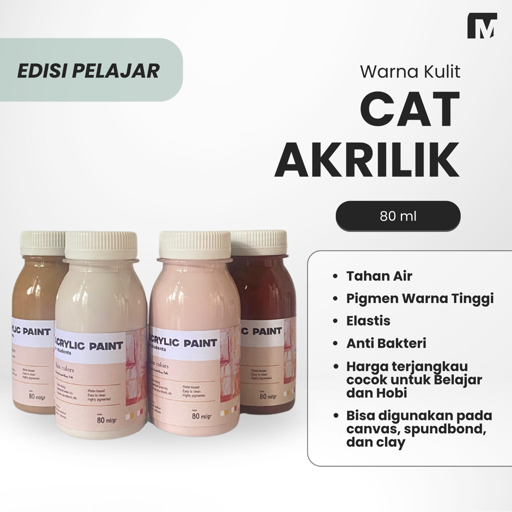 

Cat lukis/akrilik 80ml murah warna kulit/coklat