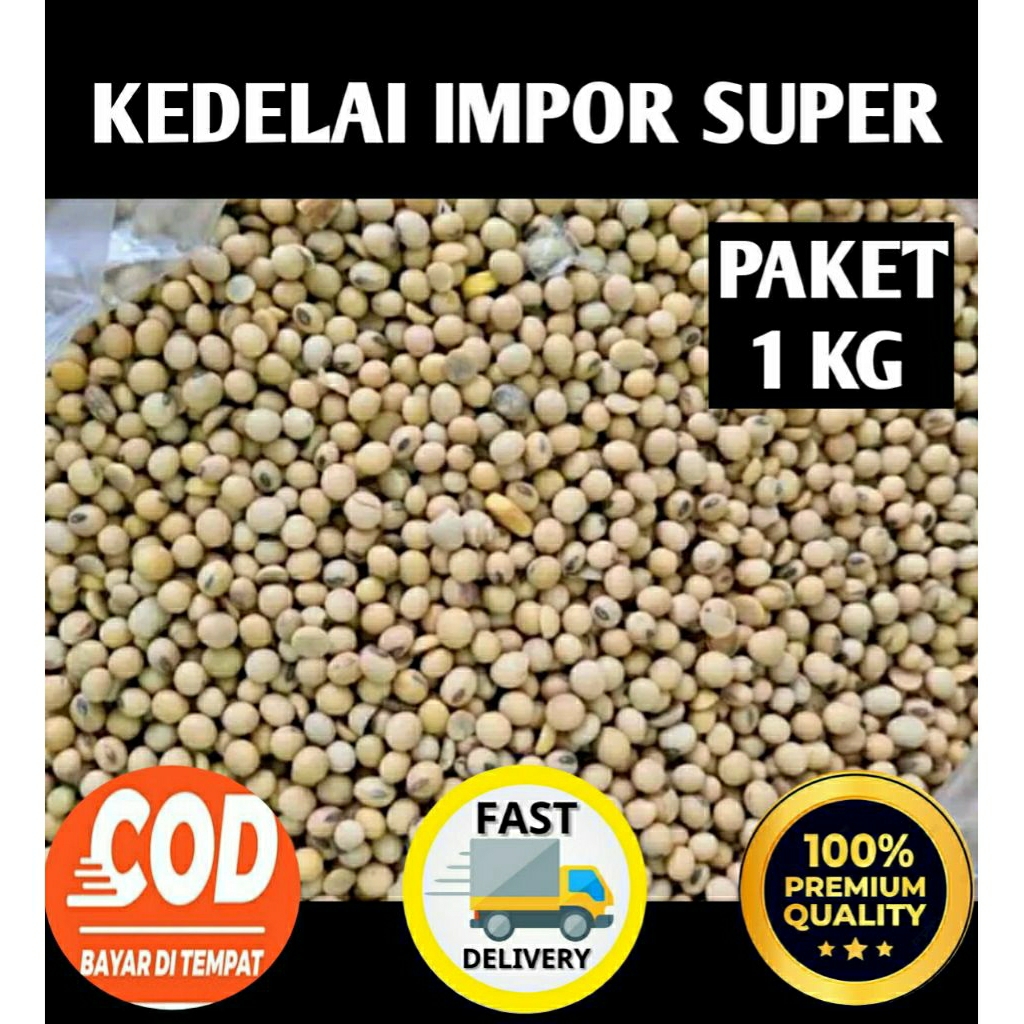 

Kacang Kedelai Kualitas Super Barang import Berat 1 kg Dan 0,5 kg