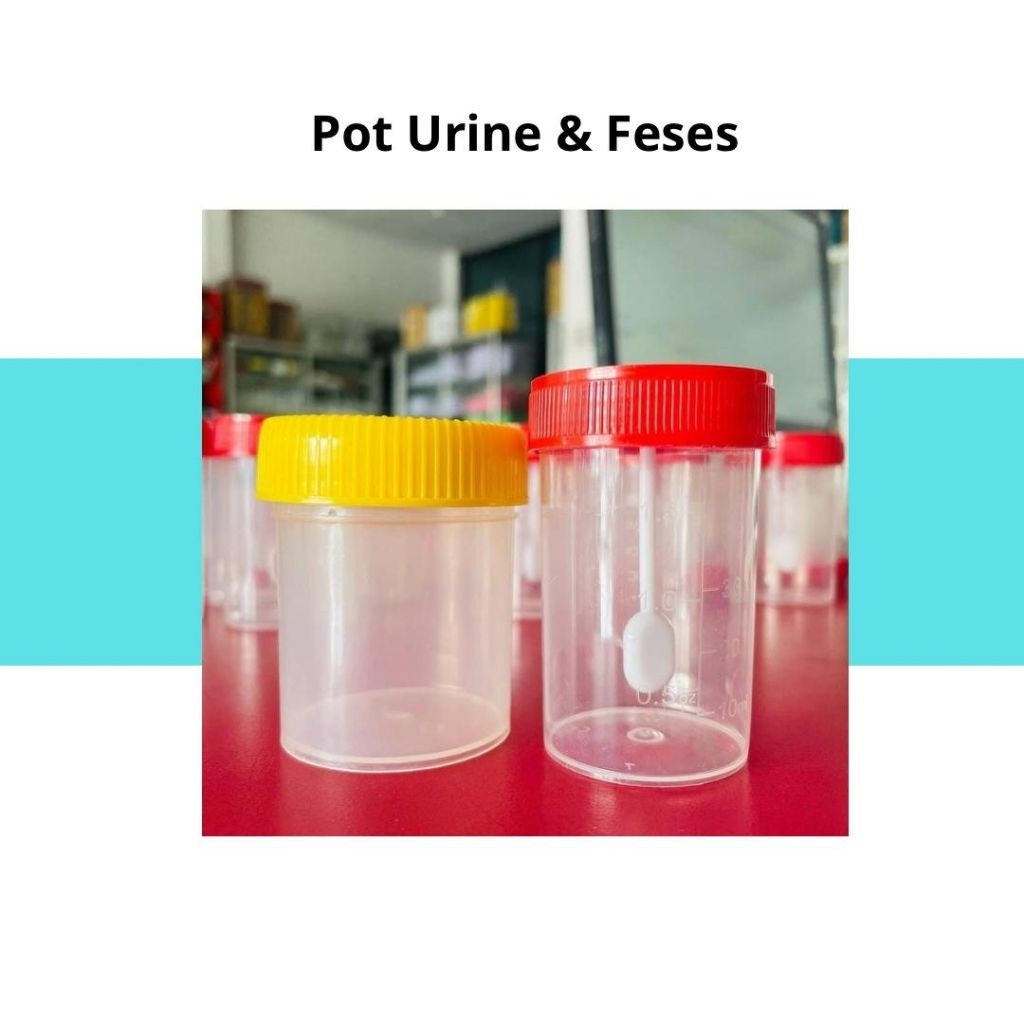 Pot urin 60 ml/Pot feses 60 ml