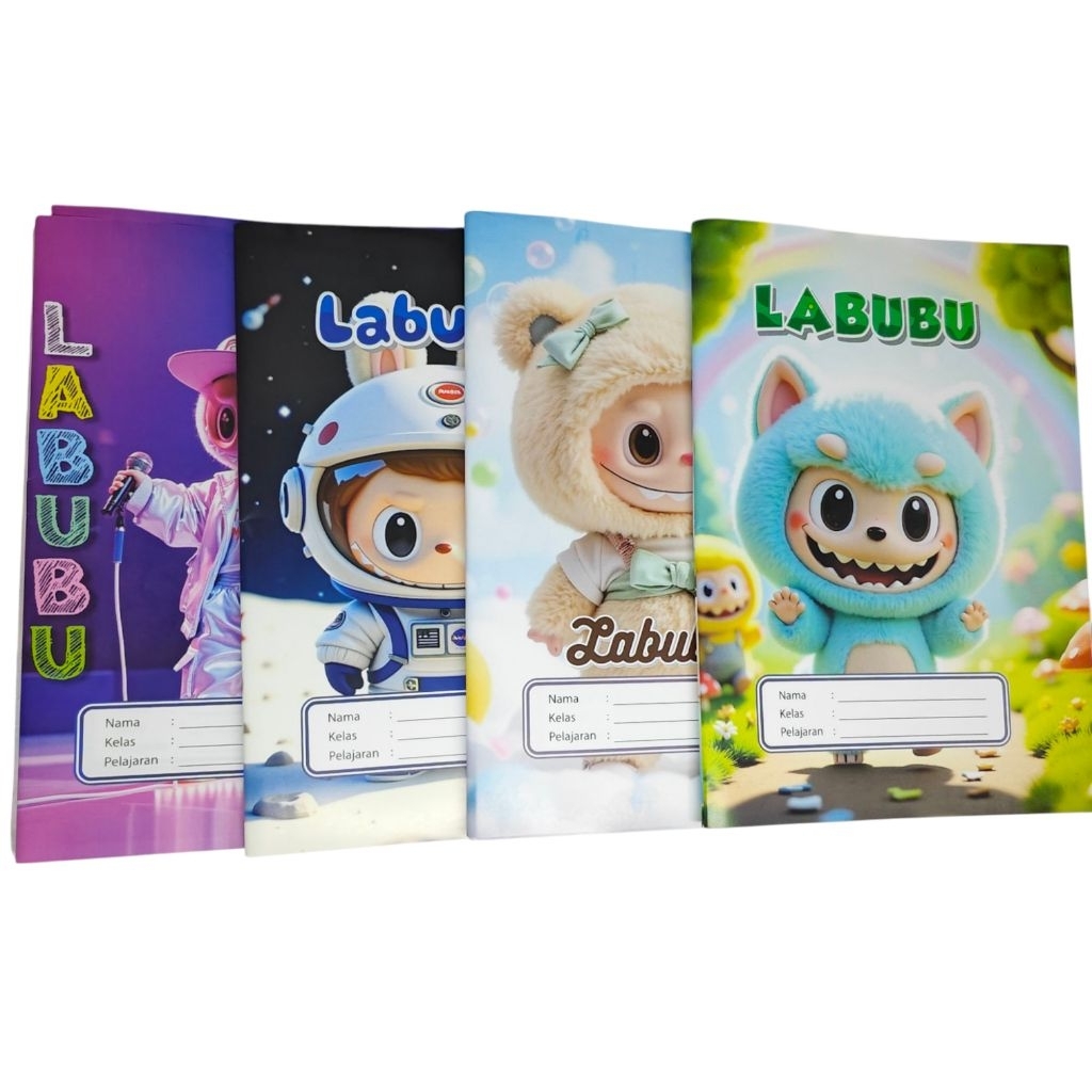 

Sampul Buku Tulis Gambar LABUBU Ukuran Kwarto/Buku Tulis Biasa/Buku Sidu Kertas 1 Pak Isi 20 Lembar