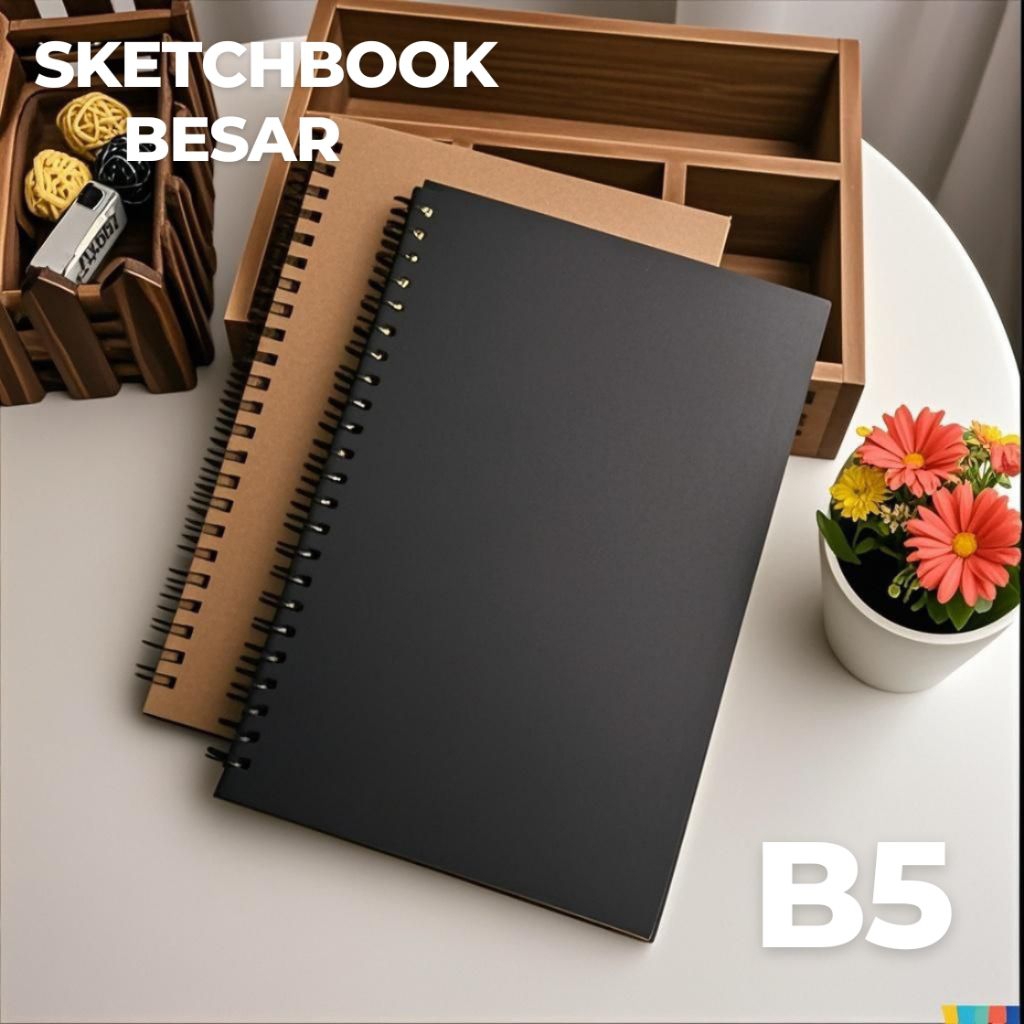 

Sketchbook Polos Sketchbook COKLAT Sketchbook B5 Polos warna COKLAT Sepiral Sketch book Buku Sketsa Polos
