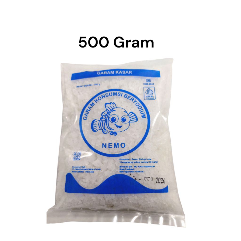 

Garam Kasar Yodium NEMO 500 Gram