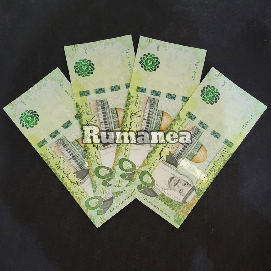 Riyal Arab Saudi Uang Asing Pecahan 50 Riyal