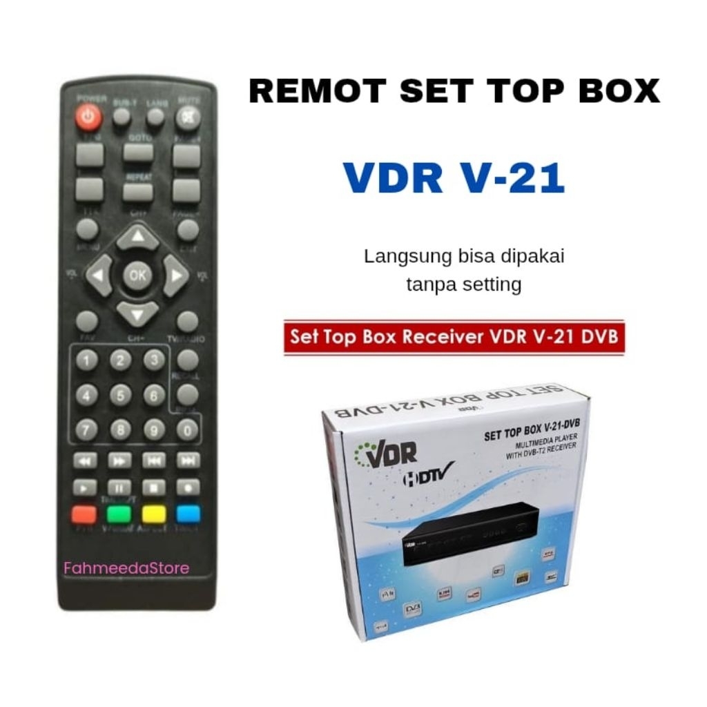 Remote Set Top Box Alternatif untuk VDR V-21