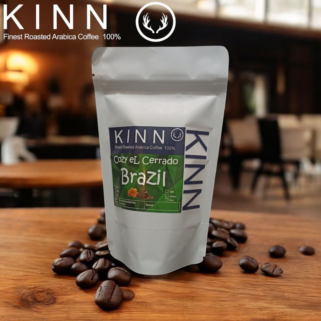 

Biji kopi Arabika 100% Brazil Cozy El Cerrado 150gr kemasan pouch