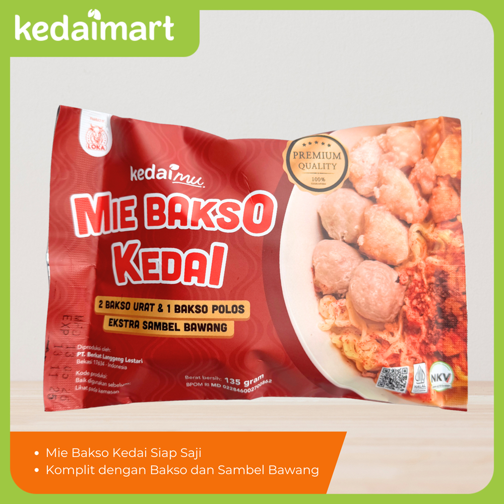 

KedaiMu Mie Bakso Kedai Instan Siap Saji Single Pack