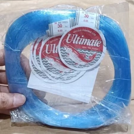 Senar Warna Biru, Hijau, Mambo No.3 lbs. (0,18 mm.) - 30 lbs (0,55 mm.). Merk Ultimate.