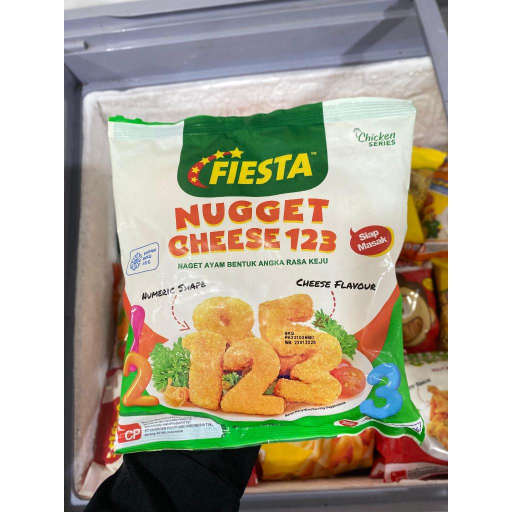 

FIESTA NUGGET CHEESE 123 400 gram / NAGET AYAM BENTUK ANGKA RASA KEJU / AYU PUTRI FROZEN FOOD