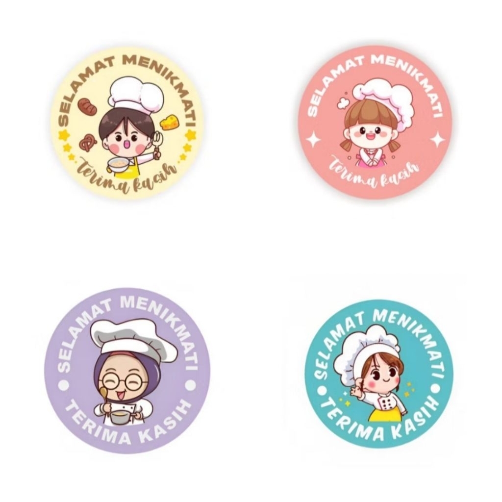 

Stiker thankyou bulat isi 500pcs