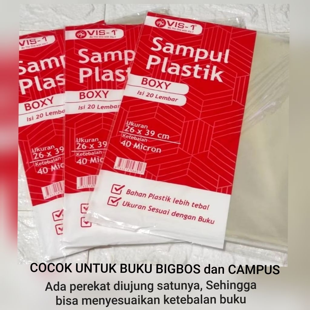 

Sampul Plastik Boxy 20 Lembar Tebal 0.4 Micron - Sampul Buku Opp 20 Lembar - Sampul Plastik Boxy