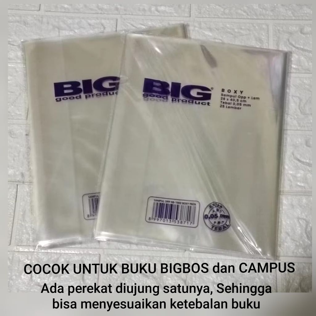 

Sampul Plastik Boxy 25 Lembar Tebal 0.5 Micron - Sampul Buku Opp 25 Lembar