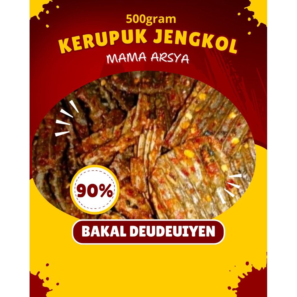 

Kerupuk jengkol pedas daun jeruk original 500gram