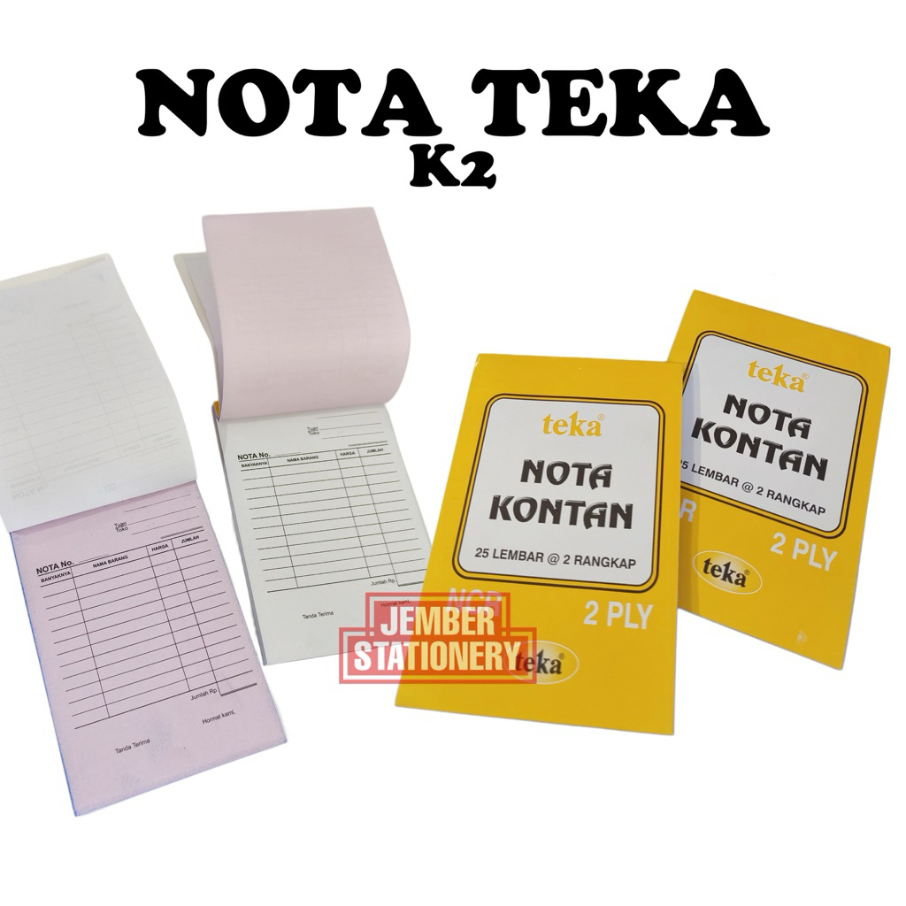 

(10pcs) Nota NCR Kecil 2PLY TEKA