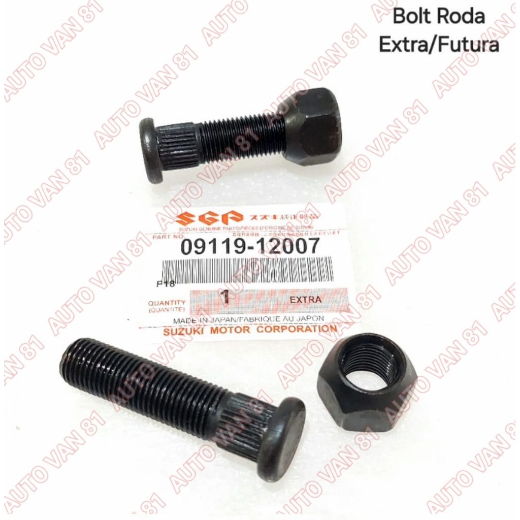 BAUT RODA HUB BOLT EXTRA FUTURA SUZUKI (Long/Panjang)