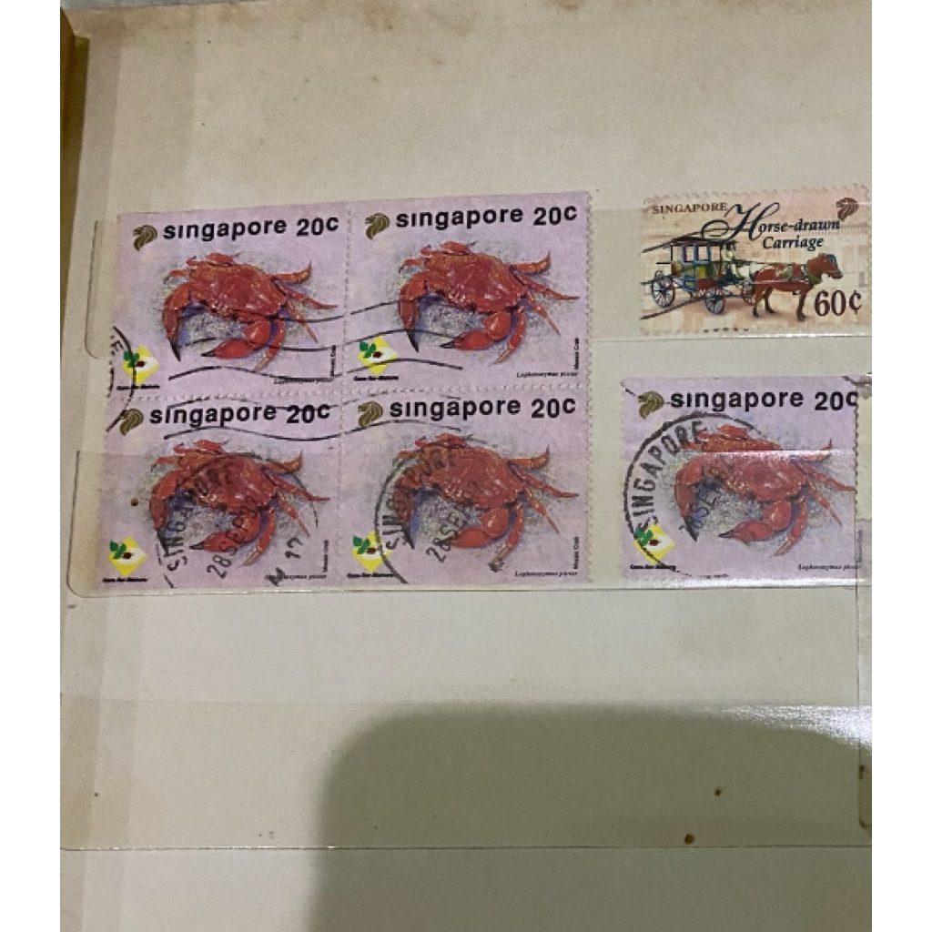 

PERANGKO PRANGKO SINGAPORE KEPITING 6 PC