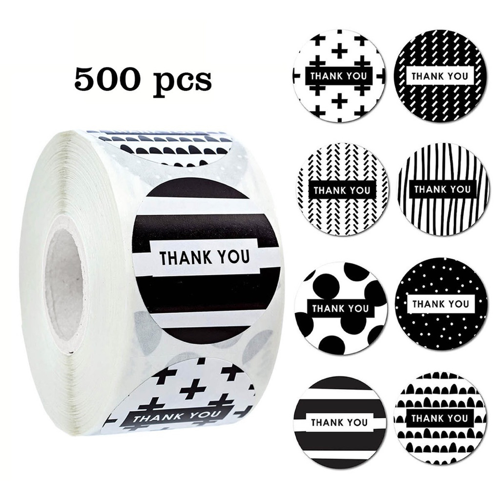 

sticker thank you 1roll 500pcs