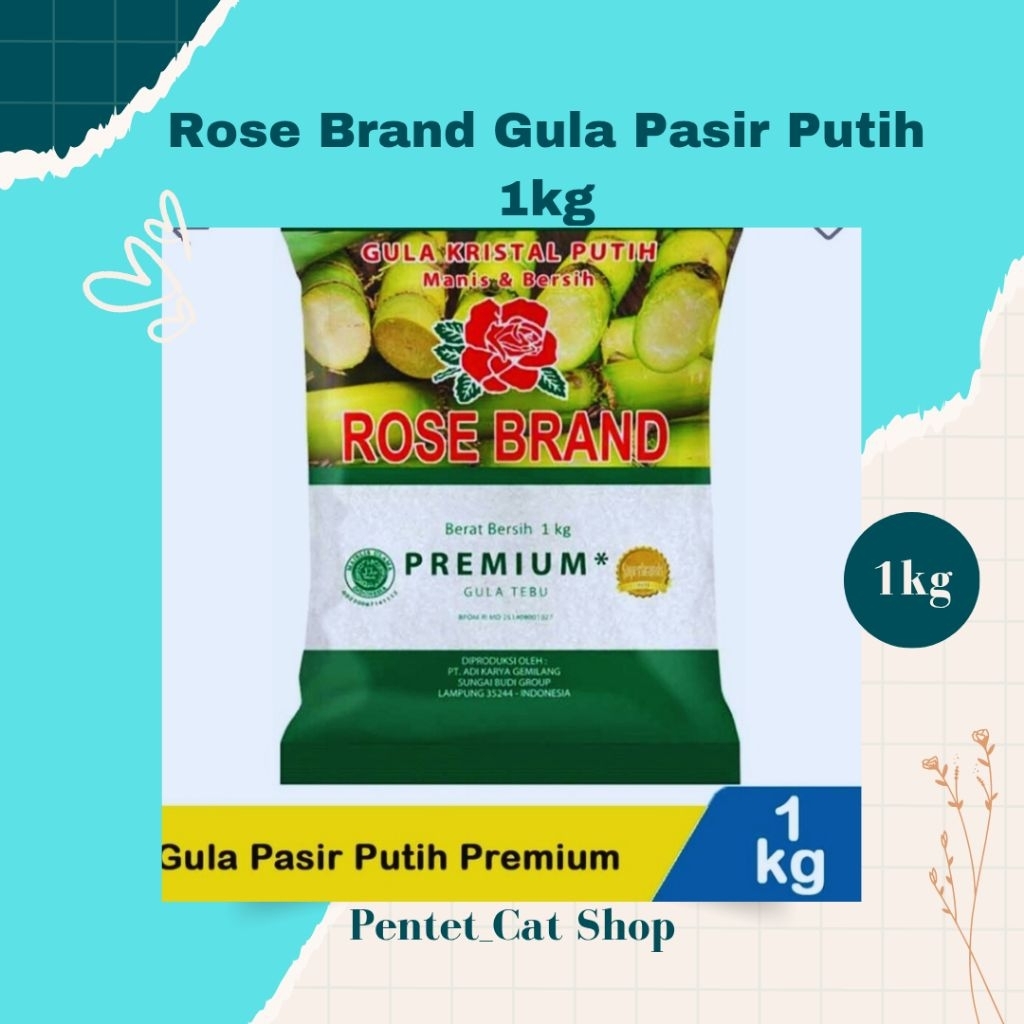

Rose Brand Gula Pasir Putih 1kg