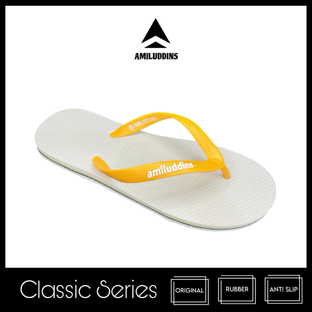 AMILUDDINS Classic 38-43 Sandal Jepit Karet Pria Wanita Casual Emboss bukan fipper bukan swallow pk