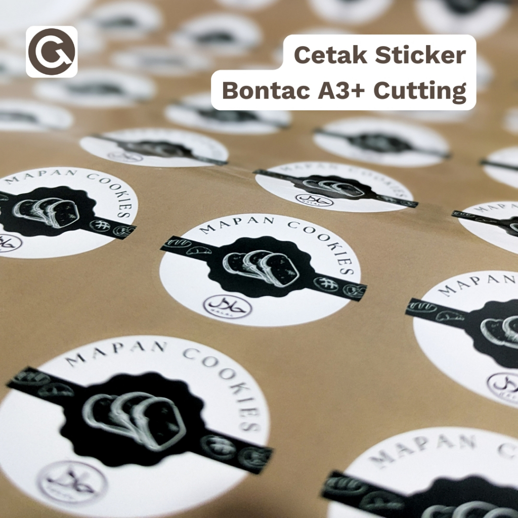 

Cetak Stiker Label Makanan / Online Shop Bontax / Chromo Cutting Custom