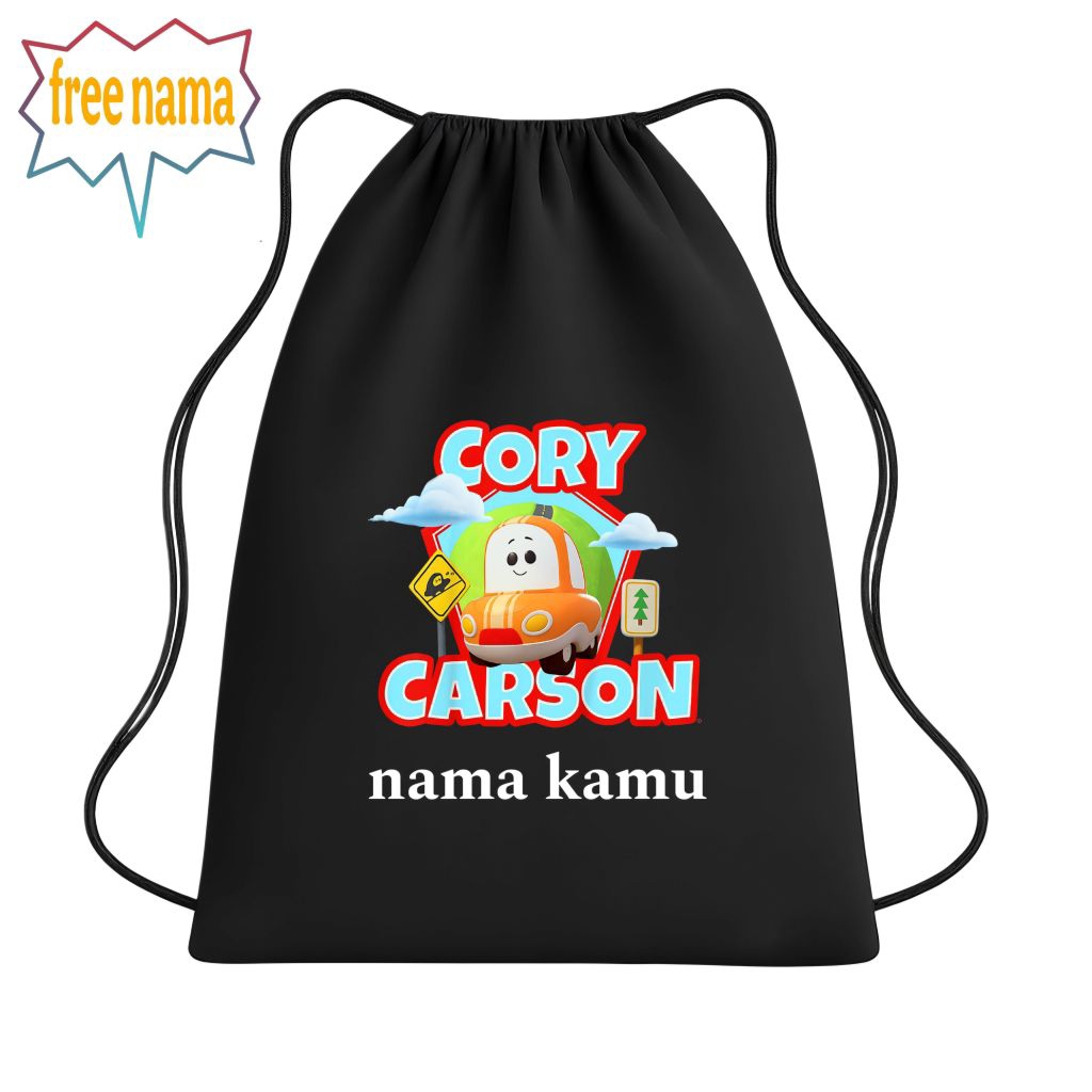 tas serut anak karakter CORY CARSON.tas serut anak lucu.tas sekolah,olahraga,ngaji nyaman di pakai
