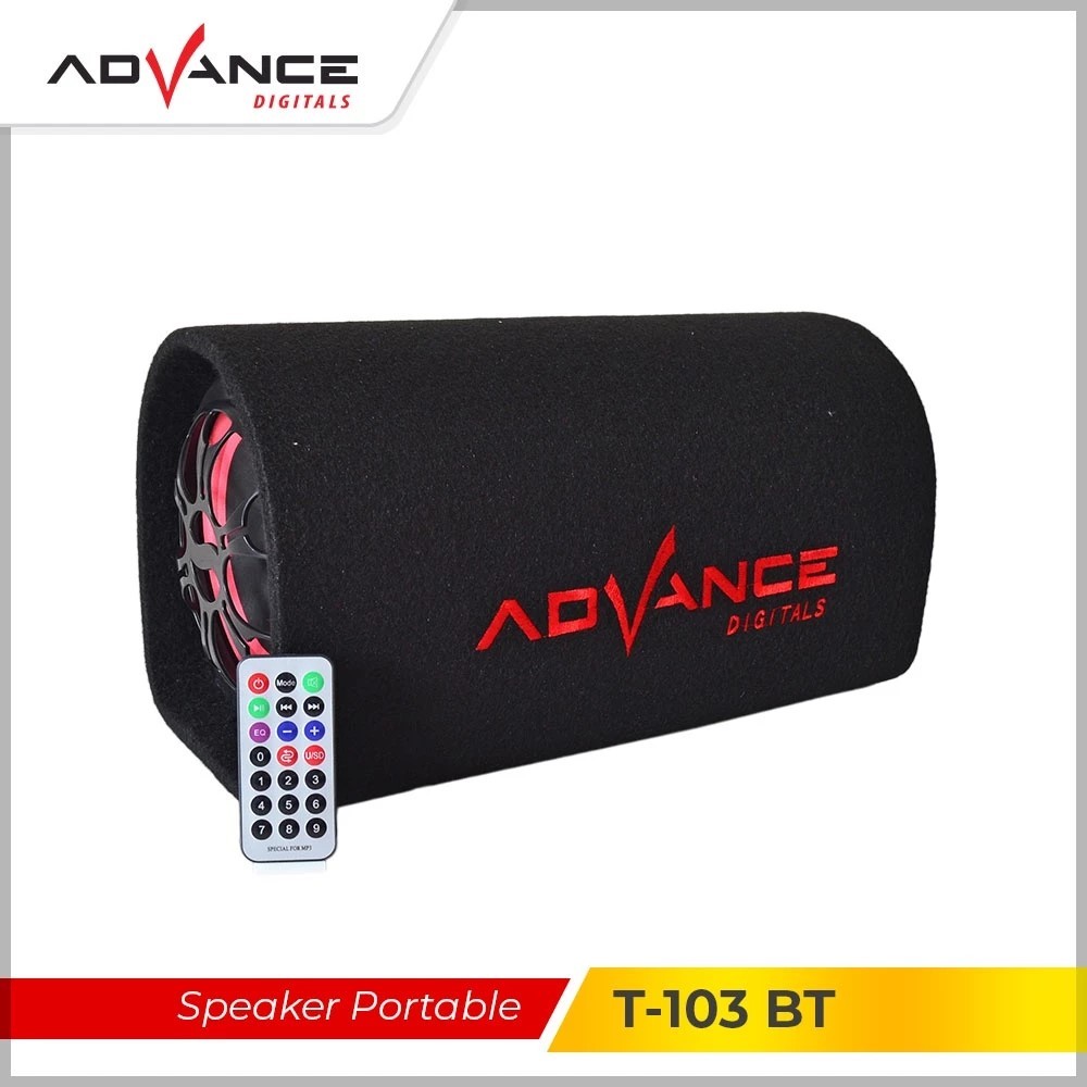 Speaker Bluetooth Advance 8" Subwoofer Super Bass Speaker Karaoke T103 BT / Speaker Portable / Speak