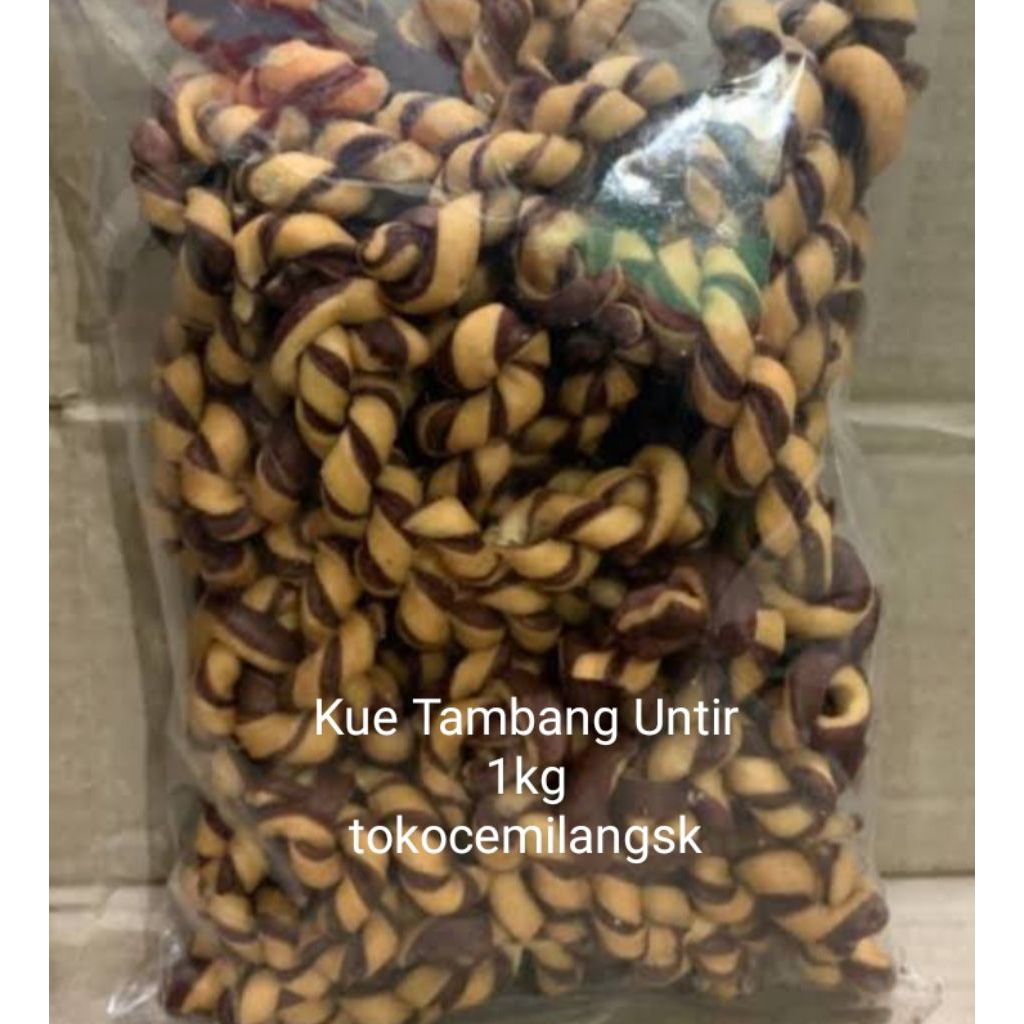 

Kue tambang Untir Manis 250gr/Rasa Gurih Renyah Murah/Cemilan Terlaris 2025