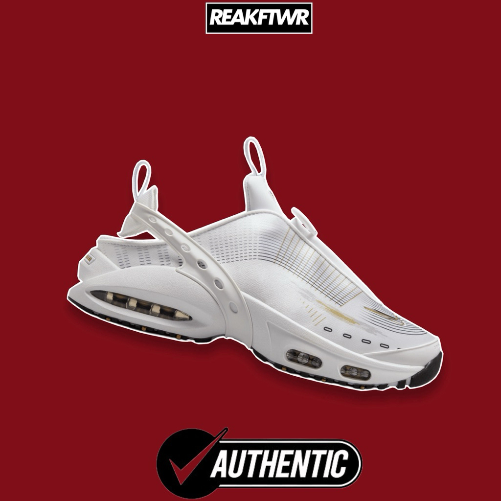 Nike W Air Max Craze white gold wanita original - sneakers retro stylish & nyaman [FZ2089-100]
