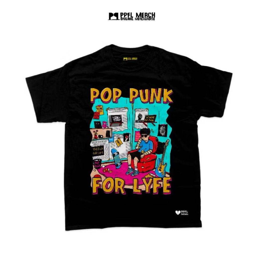 TSHIRT/KAOS BAND POP PUNK FOR LYFE