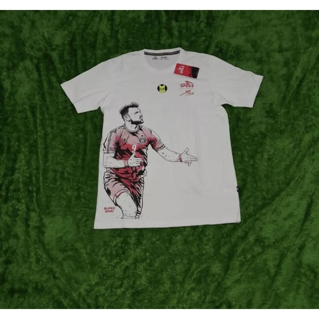 (SIZE L) kaos t-shirt tee super simic white ori specs