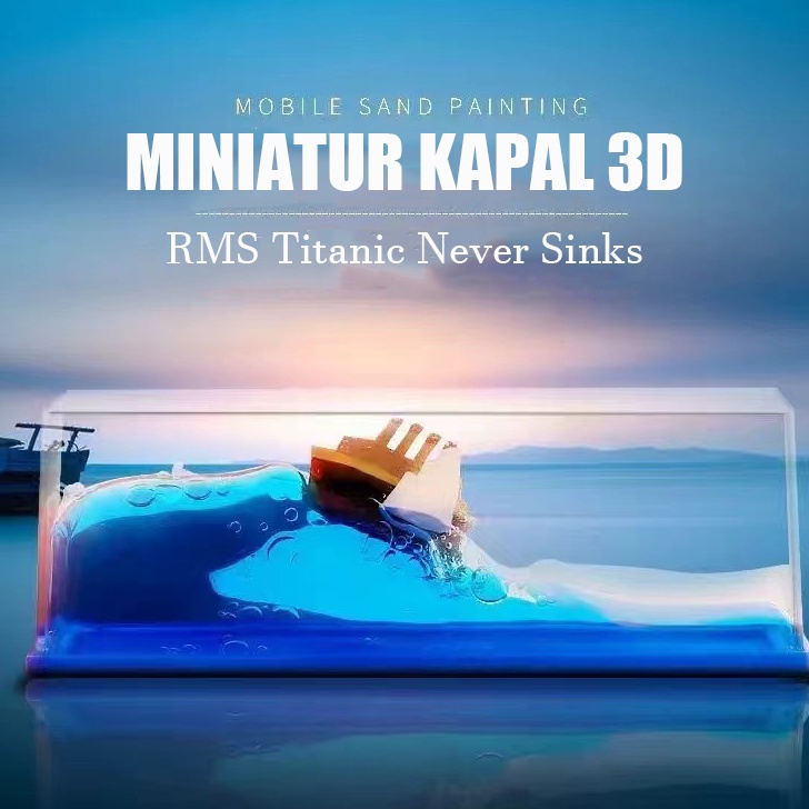 Kapal Hiasan Titanic Dekorasi Mobil Kapal One Piece Pajangan Kapal Pesiar Ornamen Mengambang