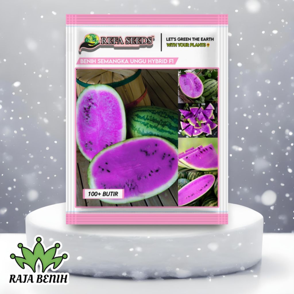 1 Pak Biji Benih Semangka Ungu Kemasan Original