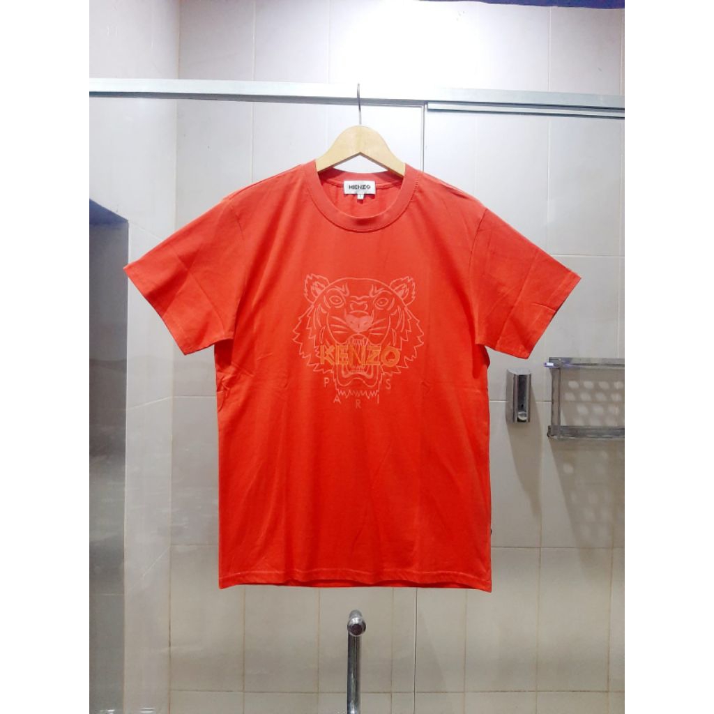 KENZO TIGER KAOS T-SHIRT SHORT SLEEVE NEW EDITION WHITE 100% ORIGINAL