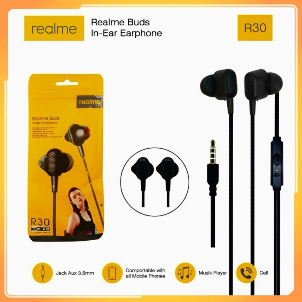 HF HEADSET REALME R30 SUPER BASS