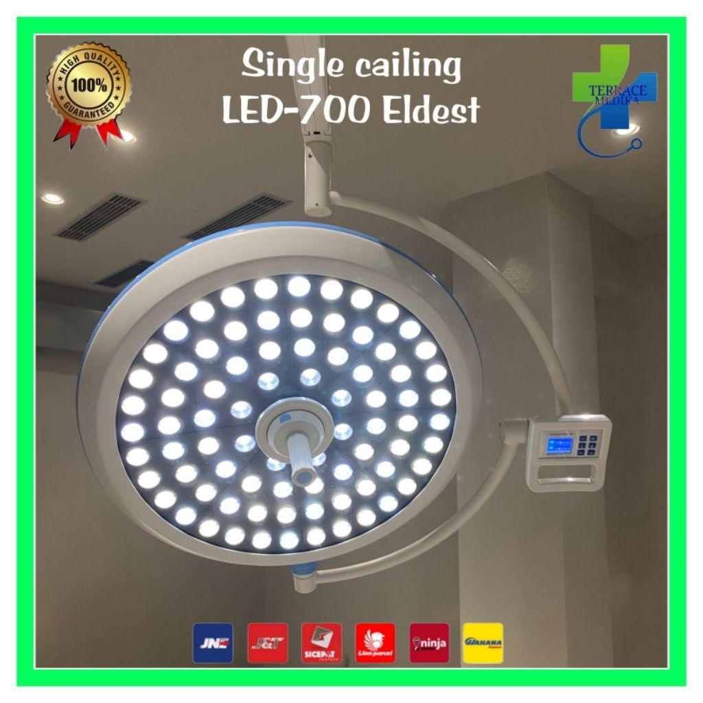 Lampu Operasi-Lampu Bedah-Lampu Operasi Single Cailing-Lampu Operasi Gantung-Lampu Operasi 1 arm-Lam