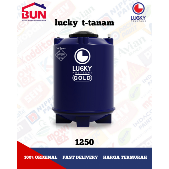 Tangki Air Tanam Lucky Polytank 1250 Liter Underground / Toren Pendam