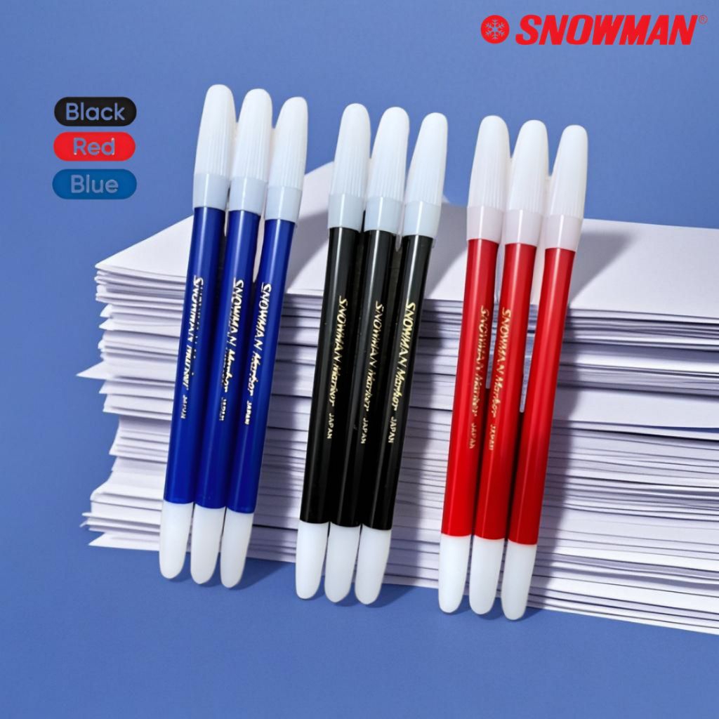 

SNOWMAN SPIDOL KECIL MARKER PENCIL HITAM / MERAH / BIRU.