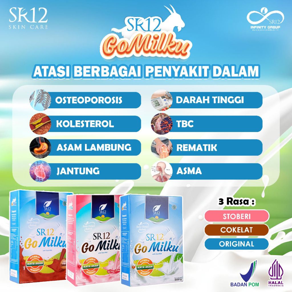 

Susu Gomilku SR12 / Susu Kambing yang Baik Untuk Tulang & Kecerdasan Otak Anak 200 gr