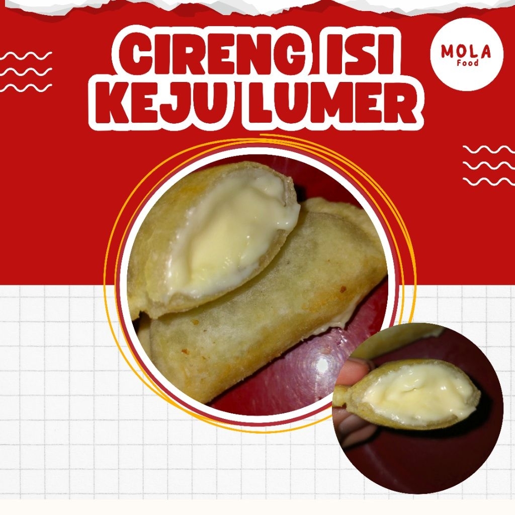 

Mola Food Cireng Isi Keju Vacum Per Pack Isi 7 Pcs Frozen Instan