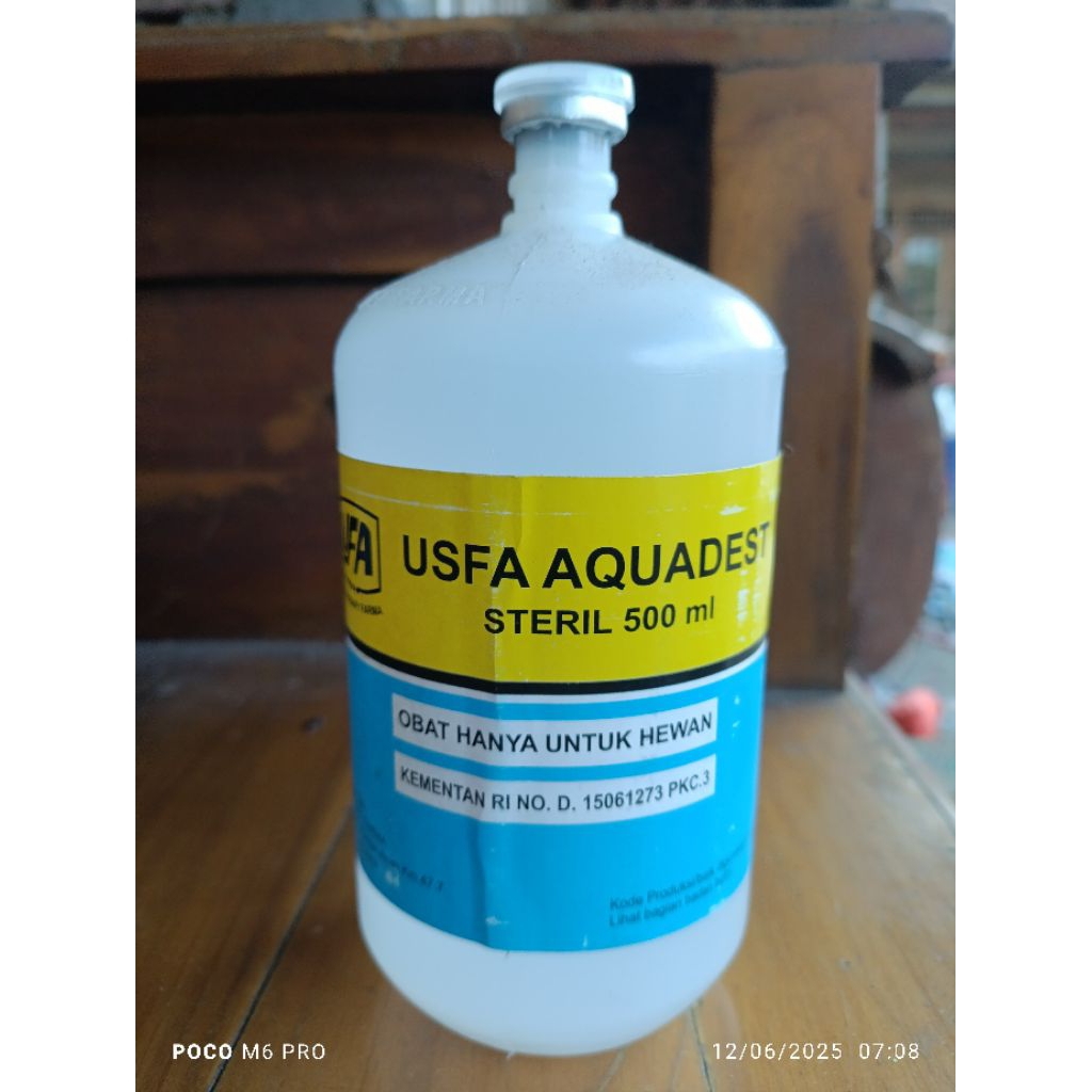 AQUADEST USFA  pelarut vaksin 500 ml
