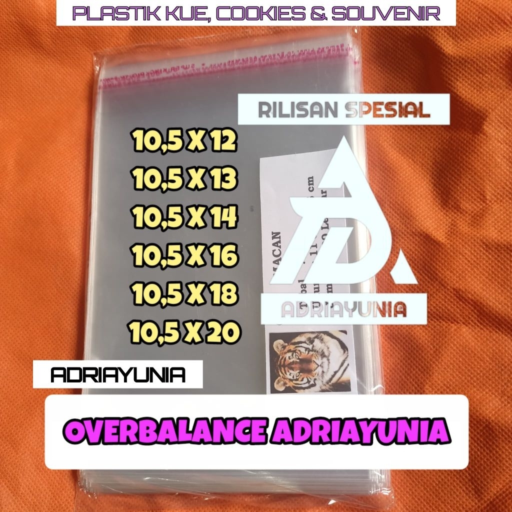 Plastik Opp 10,5x12 10,5x13 10,5x14 10,5x15 10,5x16 10,5x18 10,5x20 - Plastik Opp 10.5 x 12 / 10.5 x
