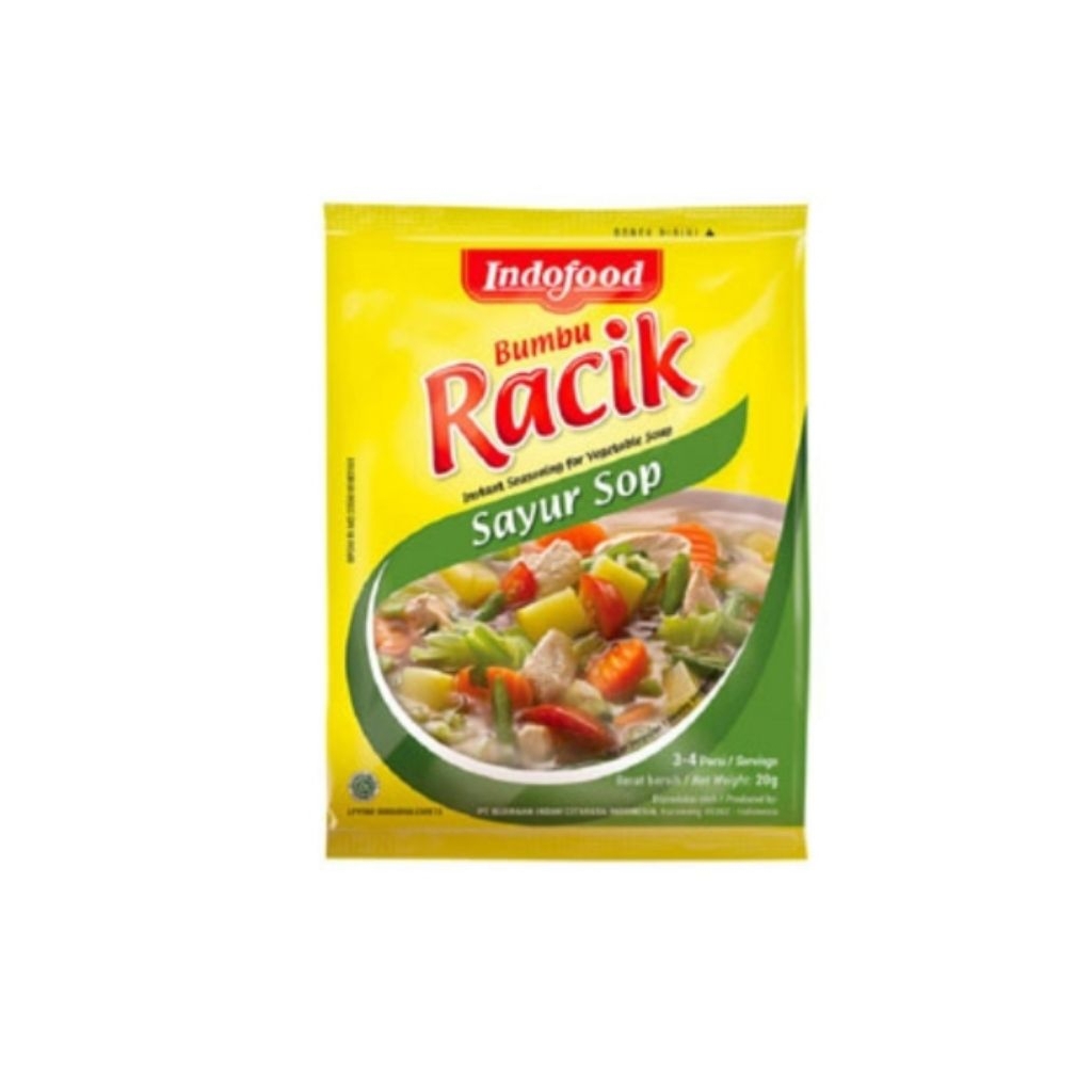 

Indofood bumbu racik sayur SOP 20gram