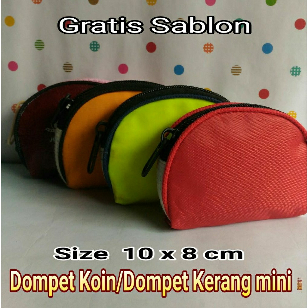 DOMPET TOKO MAS / GRATIS SABLON/ DOMPET KOIN/ DOMPET KERANG MINI POLOS