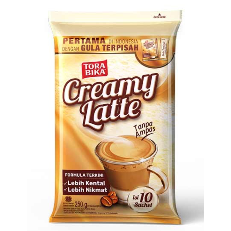

TORA BIKA CREAMY LATTE 10X25 GR/PAK
