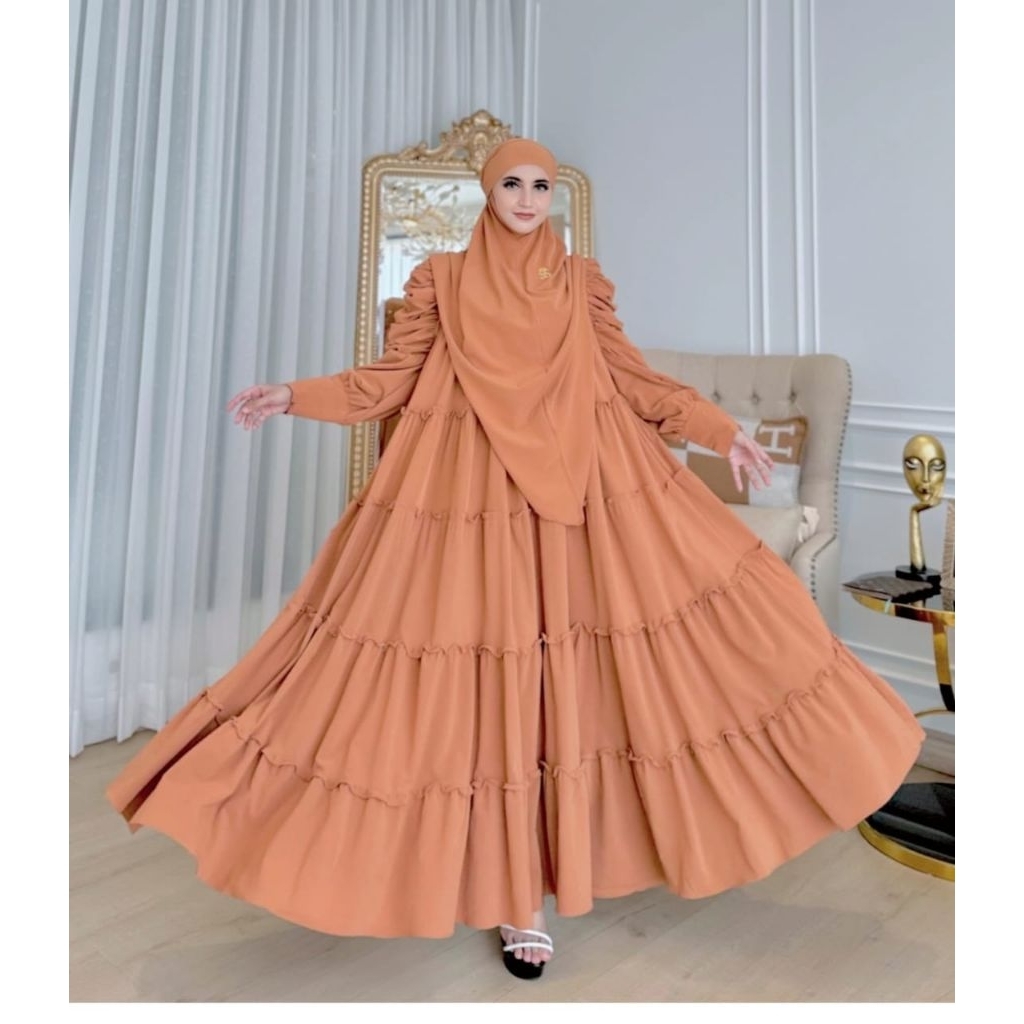 SHELLASAUKIA SET KHIMAR UMROH TEBAL