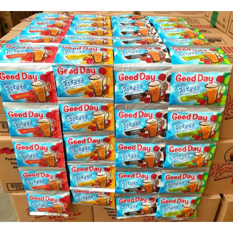 

kopi good day Freeze kemasan Baru 1 renceng 10 sachet 30g