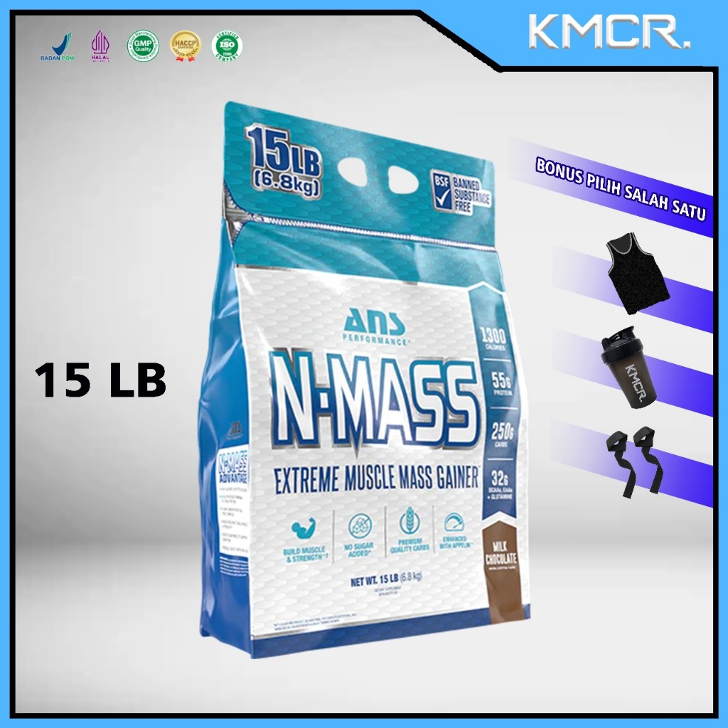 ANS PERFORMANCE NMASS N-MASS 15 LBS 6.8kg WEIGHT GAINER N MASS - KMCR